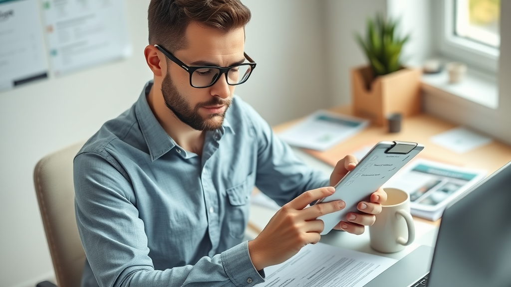 marketing strategy Muskegon: entrepreneur checking off a digital marketing checklist, web design, local SEO, business resources