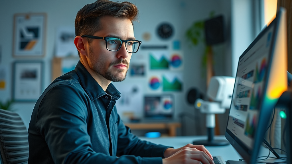 web design expert creating visually engaging website mockup for Muskegon business