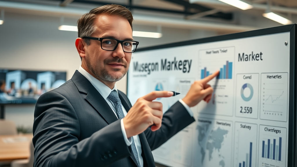 professional marketing director in Muskegon planning strategy with local market data - Muskegon local business marketing