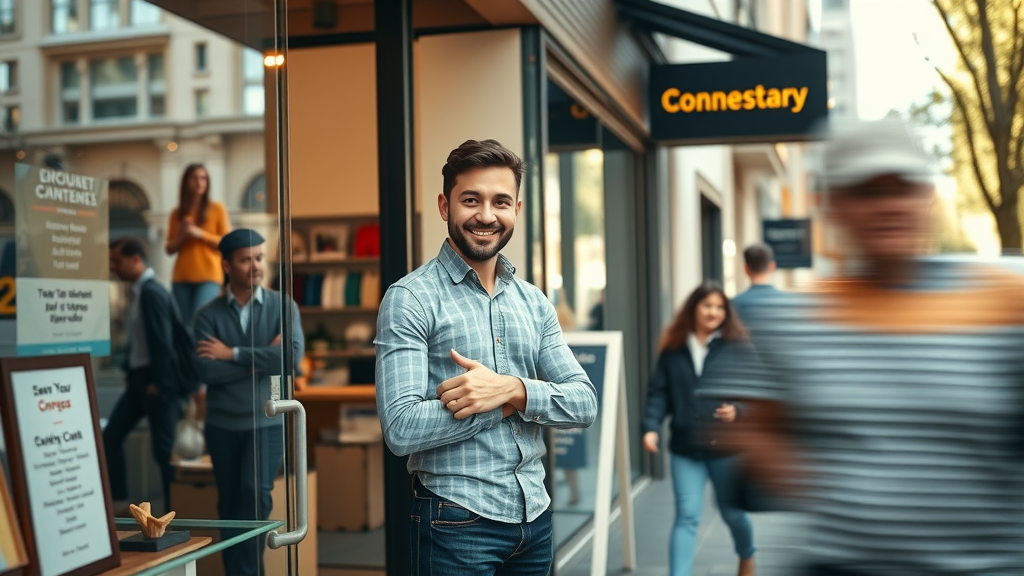 Vibrant modern storefront inviting customers to improve Google Maps visibility