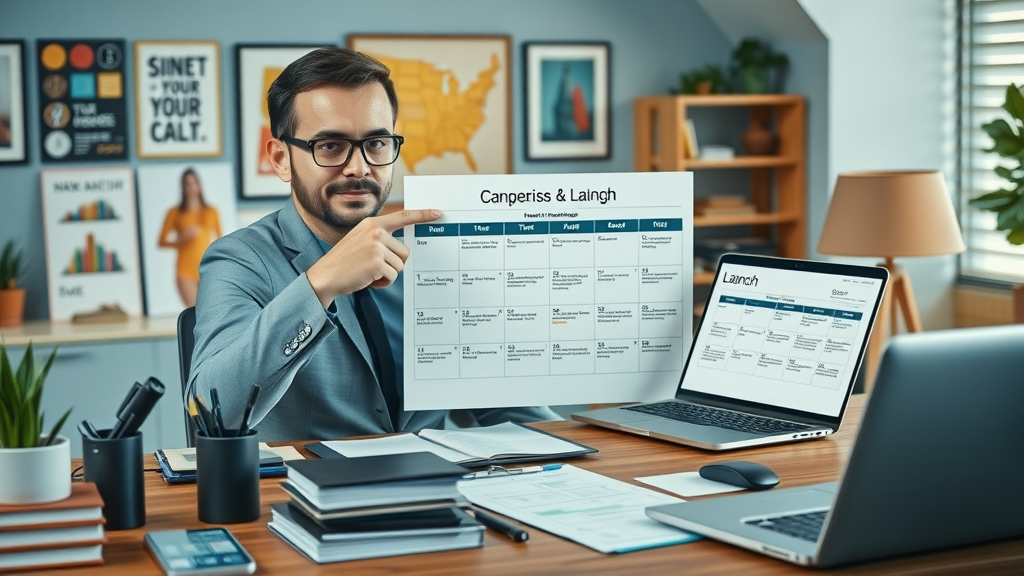 Organized digital marketing launch kit for Muskegon business owner planning campaign - launch kit Muskegon
