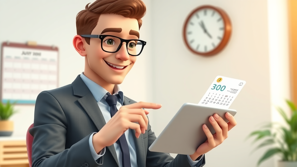engaged business owner updating Google Business Profile on tablet, keeping maps ranking high in 2024, profile info graphics