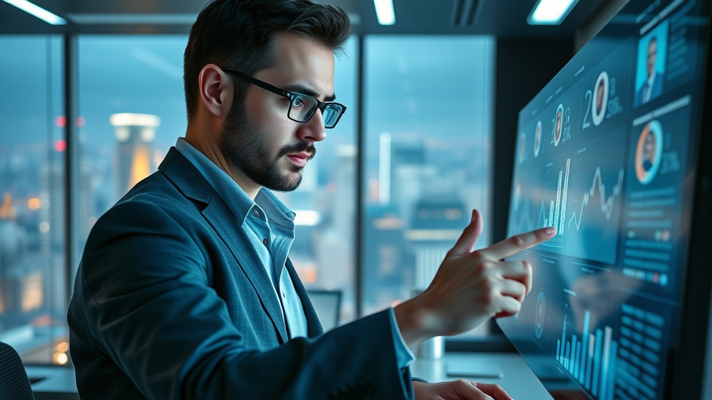 professional digital marketer analyzing social media ad dashboard for local market branding