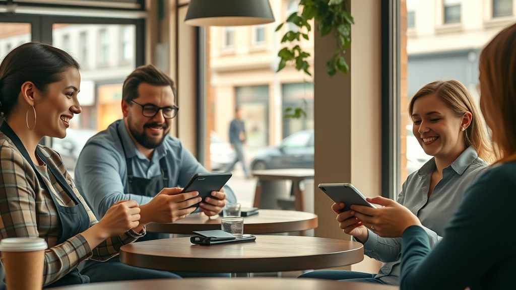 Muskegon café customers using branded business app