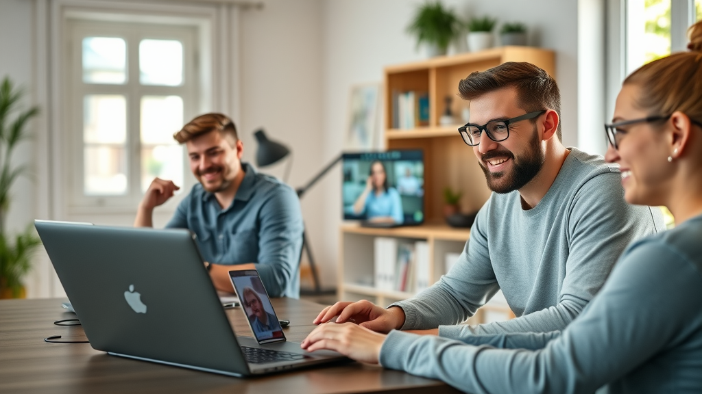 remote SEO team using digital communication tools for Muskegon ranking