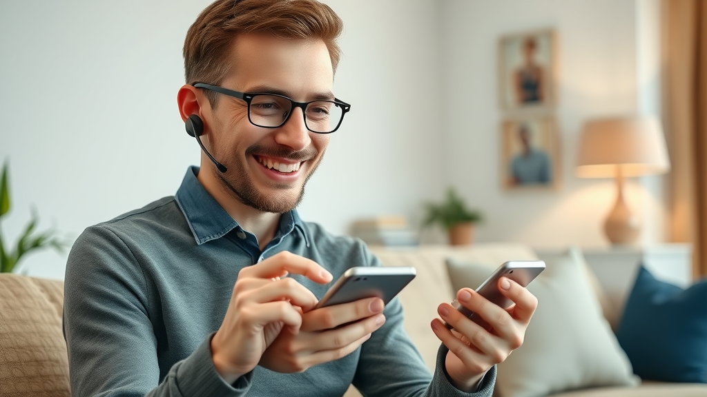customer service app user receiving instant AI chat support mobile app engagement