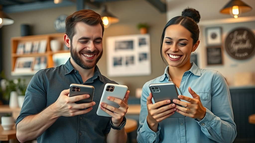 successful local entrepreneurs in Muskegon, local SEO Muskegon businesses, online reviews, digital devices, cozy environment, local branding
