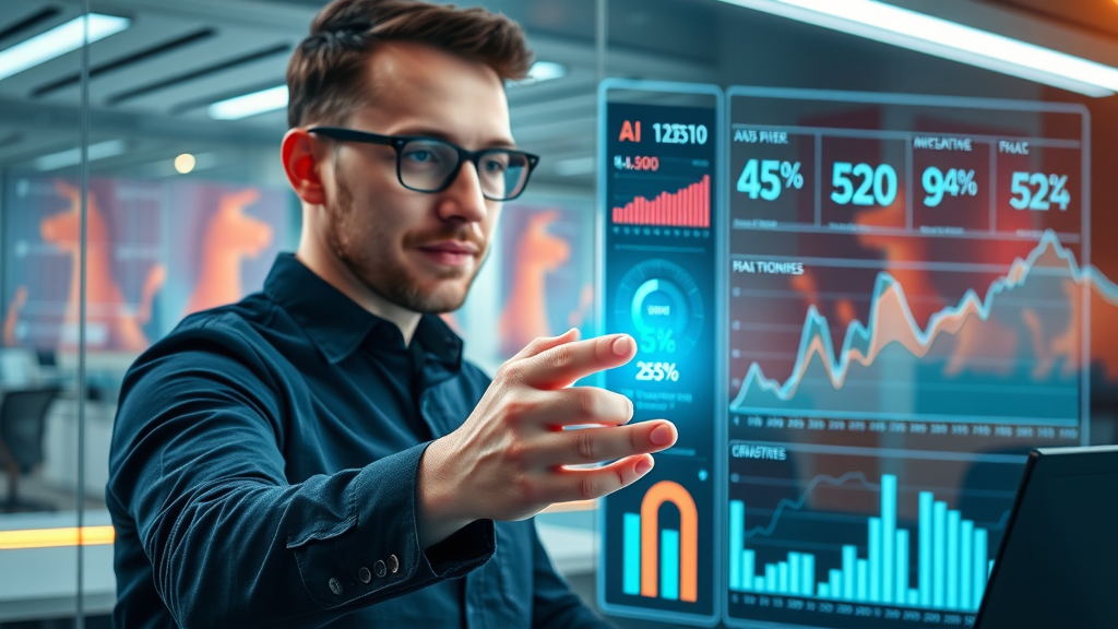 AI tools and marketing manager using dynamic data analytics dashboard for digital marketing trends Michigan