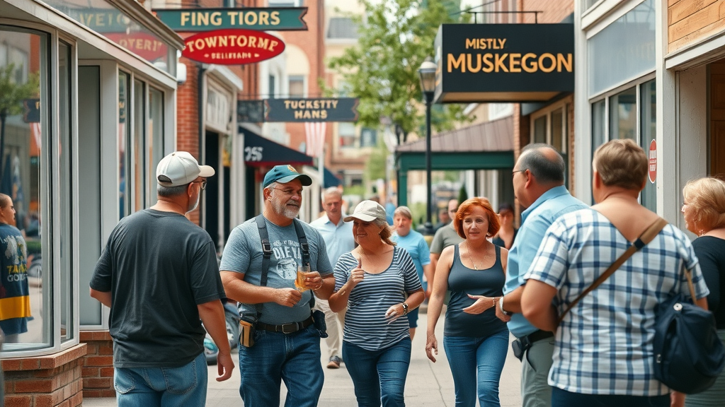 downtown Muskegon business owners building online visibility