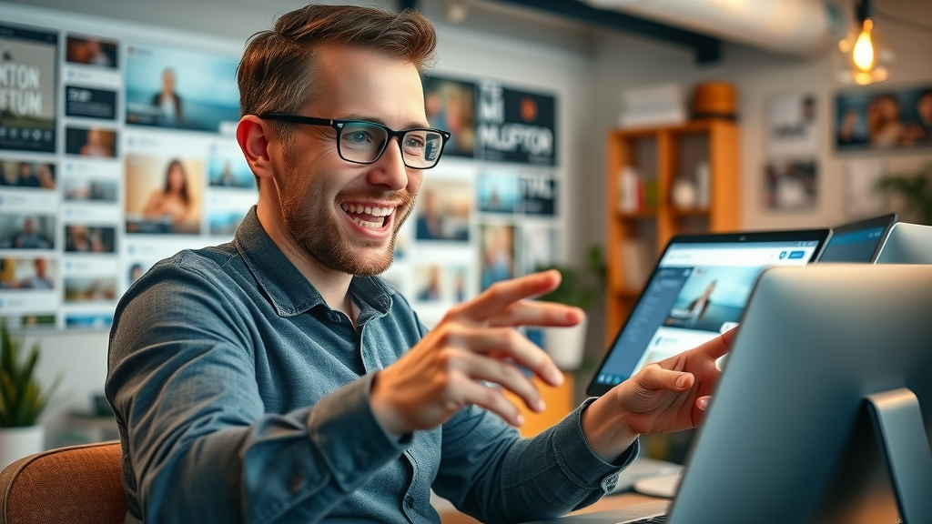 social media marketing strategy digital branding Muskegon MI professional workspace