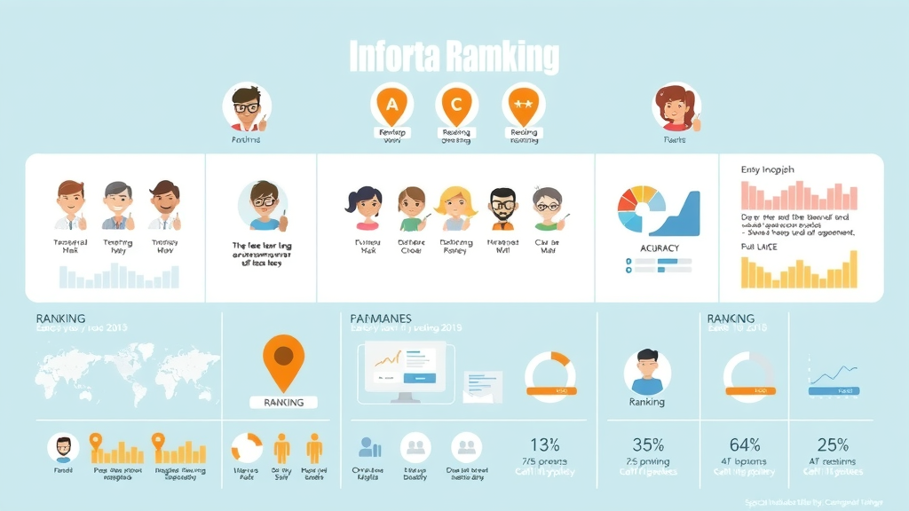 Google Maps ranking factors infographic with icons for reviews, pins, and profile accuracy