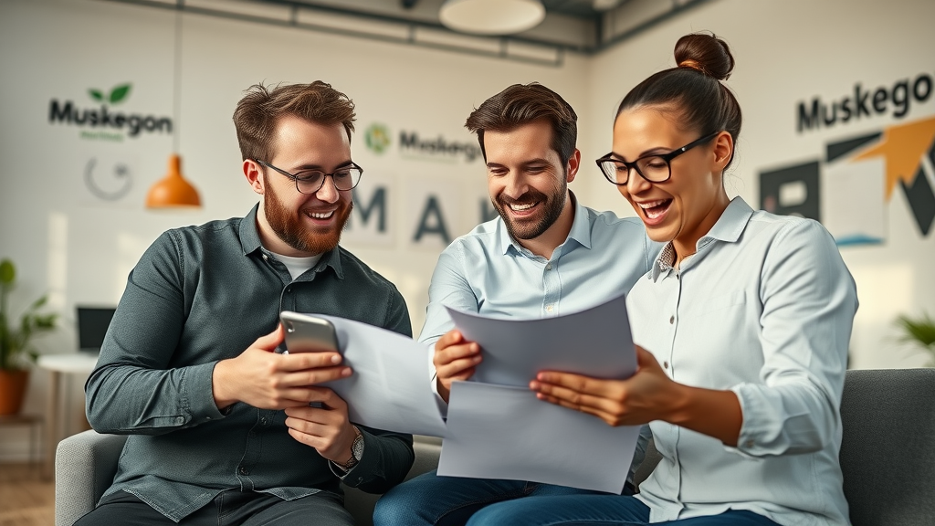 Digital marketing, engine optimization, and web design collaboration for Muskegon online reputation branding.