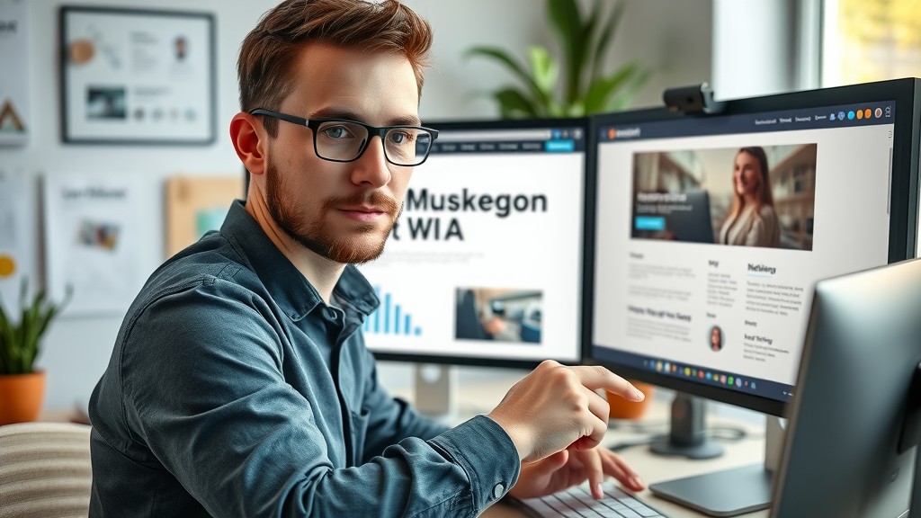 web design Muskegon MI expert optimizing landing page for email marketing conversions