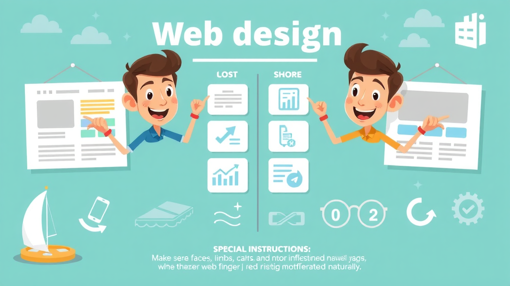 Infographic showing web design, site design, and custom web options for Muskegon businesses