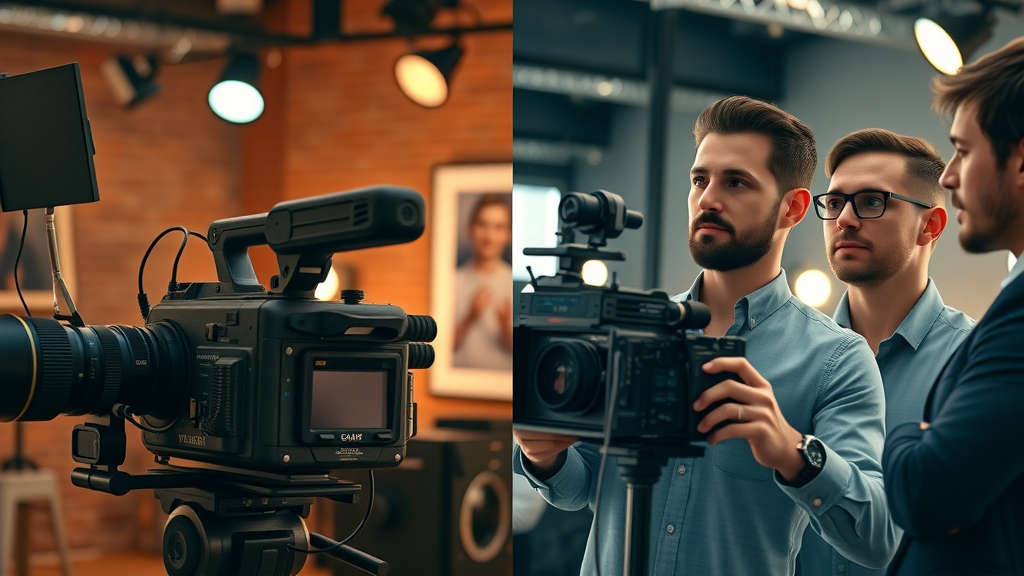 video production muskegon traditional film setup versus modern digital video production