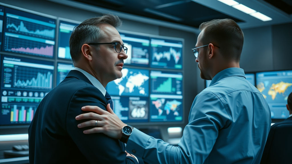 Professionals reviewing Fortune500 video analytics dashboards for branding video strategies